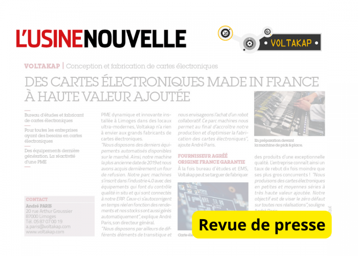 presse Voltakap usine nouvelle